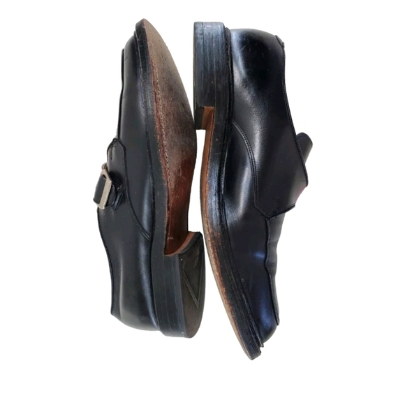 Allen Edmonds Halsted Monk Strap Dress Shoes Mens 10.5 D Medium Black Leather - Picture 7 of 12